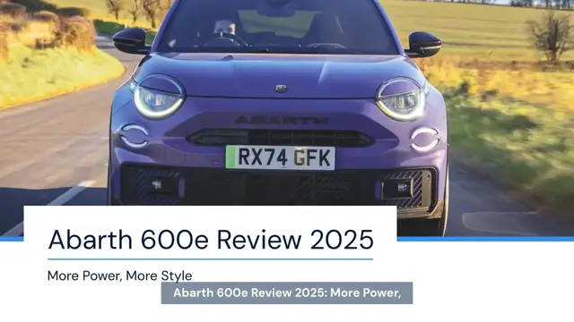 'Video thumbnail for Abarth 600e review'