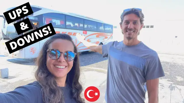 'Video thumbnail for Turkey BUS Travel // From PAMUKKALE to KONYA!! // Our FIRST REAL Bus Experience in Turkey!'