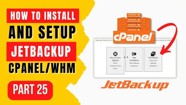 'Video thumbnail for INSTALL and SETUP JetBackup In cPanel/WHM as the Root - Make Money with Websites Part 25'
