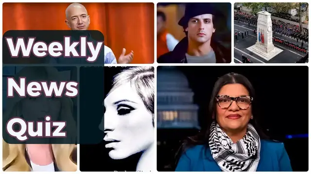 'Video thumbnail for ๐ฌ Actors' Strike Ends & Bezos' Miami Move: This Week's Sizzling News Quiz! | HowSmart.net ๐'