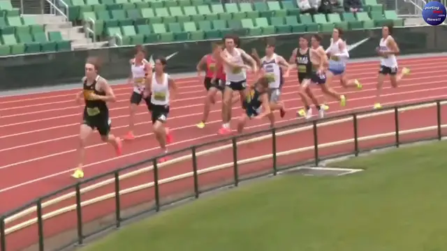 'Video thumbnail for EPIC! Runners fighting during race at 2023 Nike Outdoor Nationals'