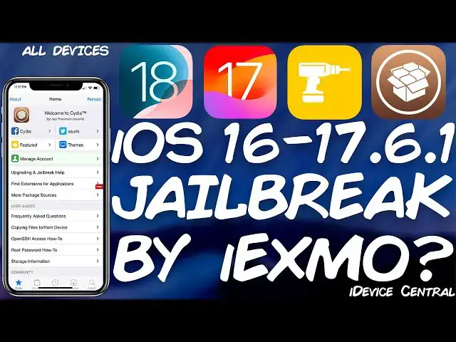 'Video thumbnail for iOS 16.0 - 17.6.1 / 18.0 JAILBREAK (iExmo) For All Devices. Analyzed!'