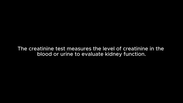 'Video thumbnail for Creatinine Test: What It Reveals About Your Kidney Health!'
