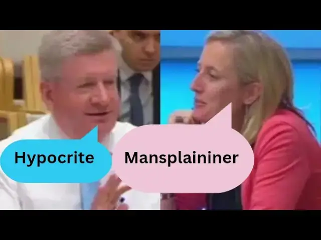 'Video thumbnail for 'Mansplaining' Mitch Fifield Slams Hypocrite Australian Senator Katy Gallagher'