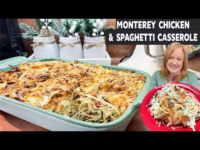 'Video thumbnail for MONTEREY CHICKEN & SPAGHETTI CASSEROLE, Easy Dinner Idea'