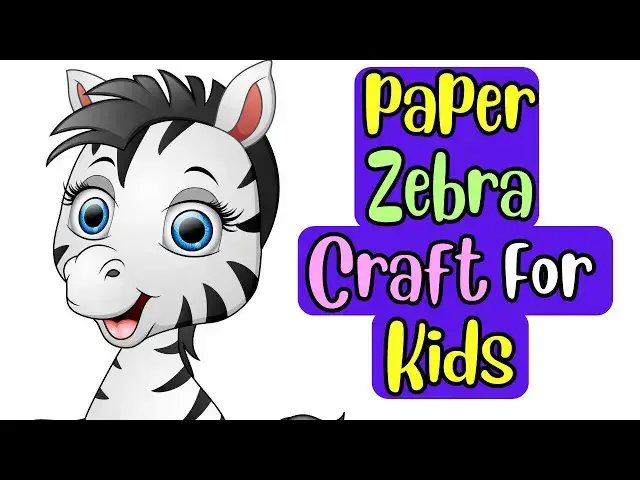 'Video thumbnail for Paper Zebra Craft For Kids'