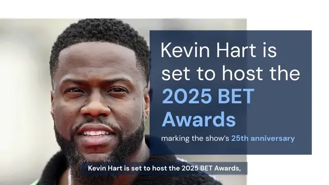 'Video thumbnail for Kevin Hart to Host 2025 BET Awards'