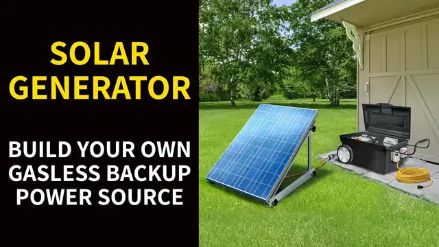 'Video thumbnail for SOLAR GENERATOR: Build Your Own Gasless Backup Power Source'