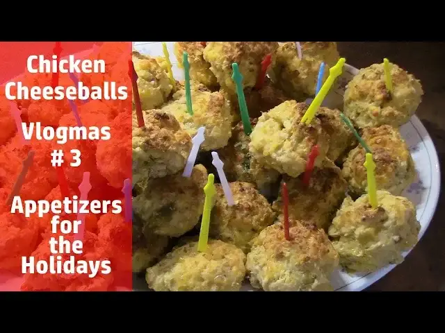 'Video thumbnail for CHICKEN CHEESEBALLS | VLOGMAS DAY # 3 | CHRISTMAS APPETIZER'