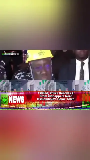 'Video thumbnail for 1 Killed, Police Rescues 2 From Kidnappers Near Oshiomhole's Home Town '