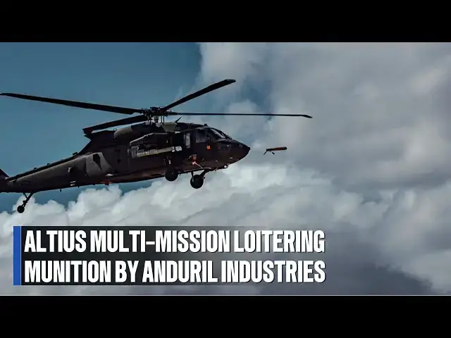 'Video thumbnail for Altius Multi-Mission Loitering Munition by Anduril Industries'