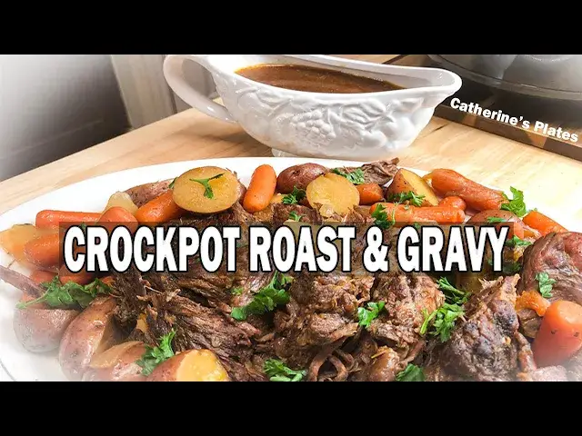 'Video thumbnail for CROCKPOT ROAST RECIPE with DELICIOUS GRAVY | How to Cook a Flavorful Roast in your Crockpot'