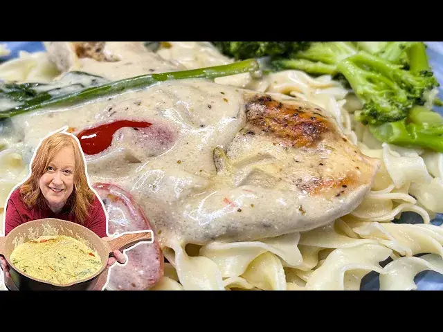 'Video thumbnail for Pan Seared CREAMY HERB CHICKEN, Easy Lunch or Dinner Idea'