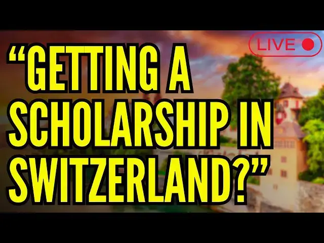 'Video thumbnail for "Getting a Scholarship in Switzerland?" - Livestream Clips'