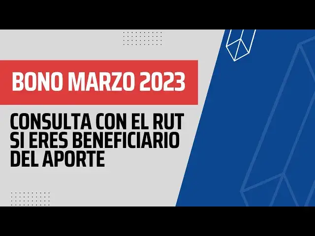 'Video thumbnail for Bono Marzo 2024: Consulta con el Rut si eres beneficiario del Aporte.'