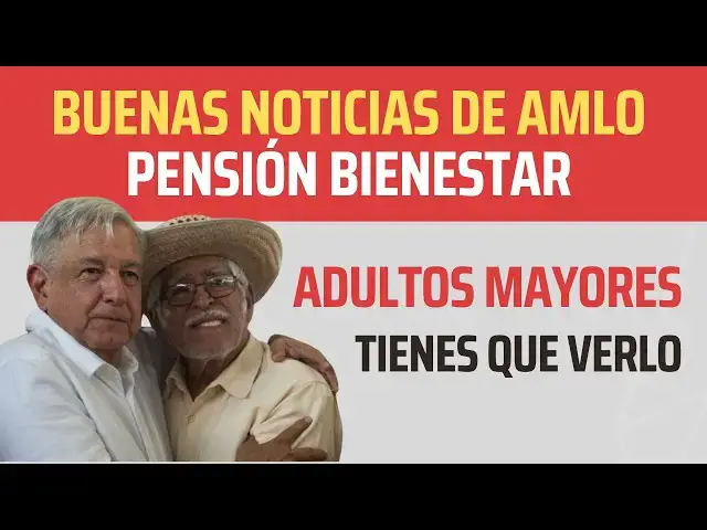 'Video thumbnail for ANUNCIAN PAGO DE PENSIÓN - AMLO TIENE NOTICIAS 🔴 VE HASTA EL FINAL'
