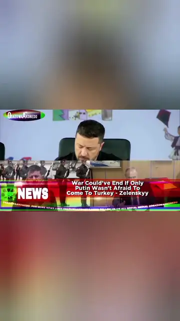 'Video thumbnail for War Could've End If Only Putin Wasn't Afraid To Come To Turkey - Zelenskyy '
