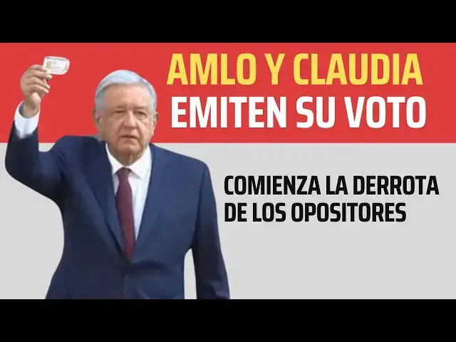 'Video thumbnail for MIRA el voto de AMLO y Claudia, PERDEDORES YA empiezan a llorar'