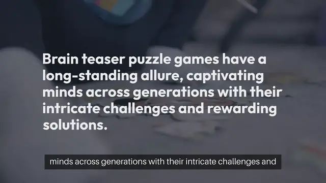 'Video thumbnail for Brain Teaser Puzzle Games'