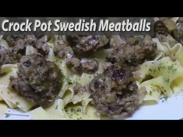 'Video thumbnail for CROCKPOT SWEDISH MEATBALLS'