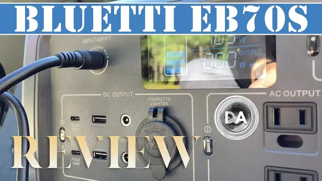 'Video thumbnail for Bluetti EB70S 800W Portable Power Station and PV200 Solar Panel Review'