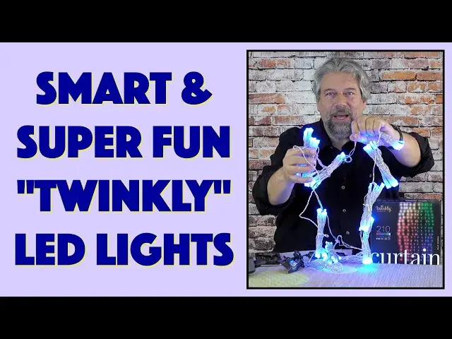 'Video thumbnail for Twinkly 210-Lamp RGB+W Smart LED Curtain -- DEMO & REVIEW'