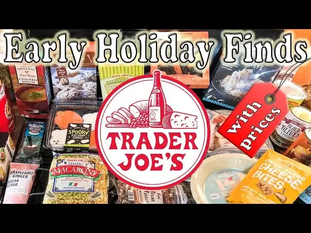 'Video thumbnail for TRADER JOE'S HAUL WITH PRICES | EARLY HOLIDAY FINDS | TASTE TESTING'