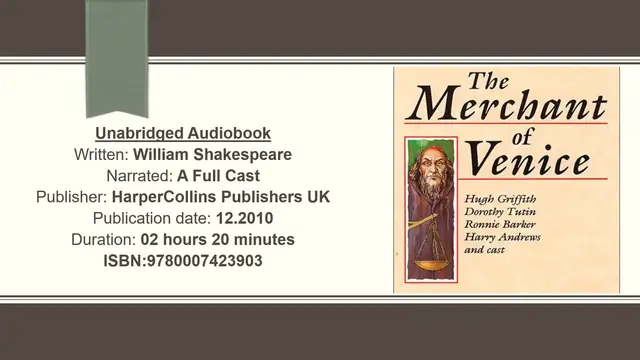 'Video thumbnail for Audiobook Sample ISBN9780007423903 Drama'