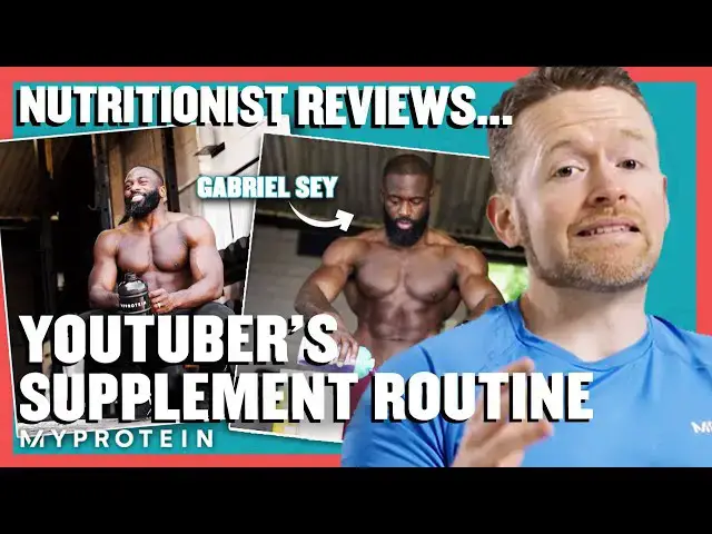 'Video thumbnail for Is This Fitness YouTuber's Supplement Routine Actually Effective? | Nutritionist Reviews | Myprotein'