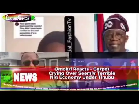 'Video thumbnail for Omokri Reacts - Corper Crying Over Seemly Terrible Nig Economy Under Tinubu'
