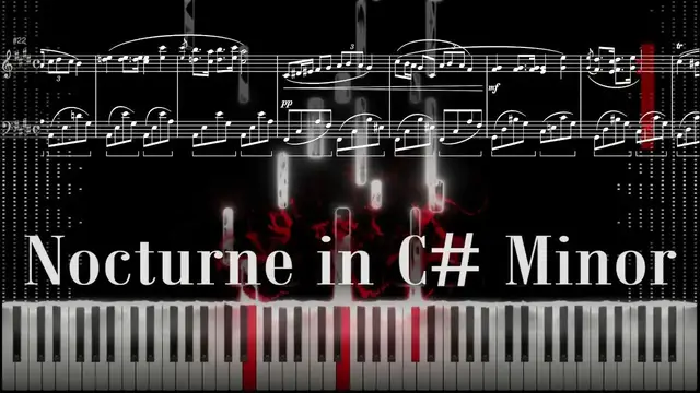 'Video thumbnail for "Nocturne in C# Minor" Piano Tutorial | Sheet Music | Chopin'