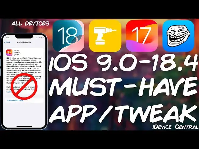 'Video thumbnail for iOS 9 - 18.4 Must-Have JAILBREAK Tweak RELEASED! Fully Block OTA Updates On TrollStore / Jailbreaks'