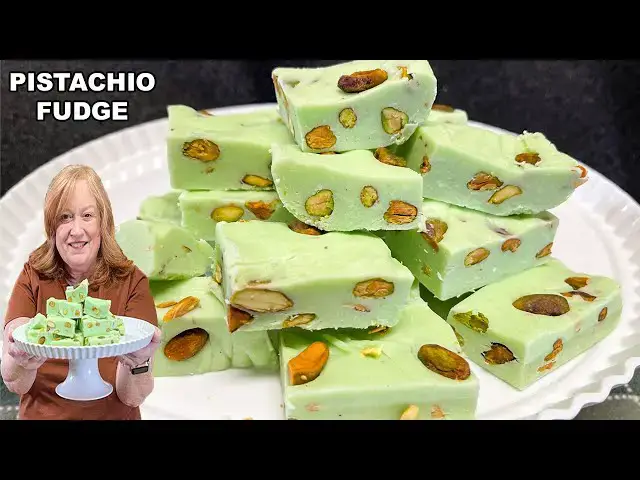 'Video thumbnail for Pistachio Fudge Recipe, A Smooth, Creamy Fudge with Crunchy, Salty, & Roasted Pistachios'
