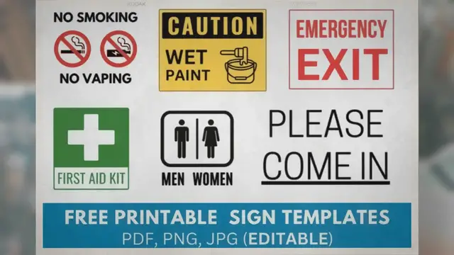 'Video thumbnail for Printable Sign Templates'
