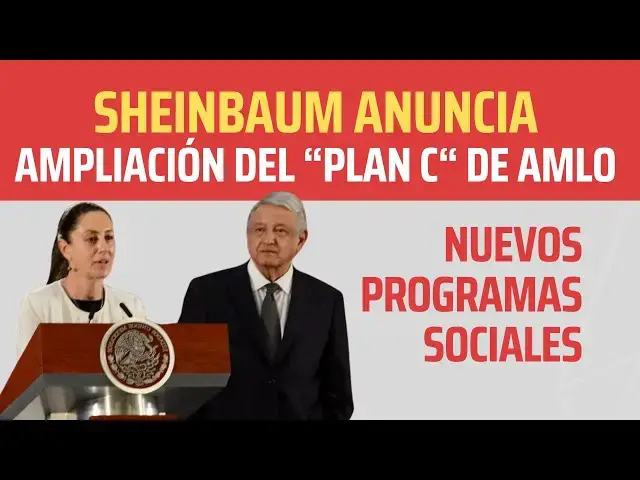 'Video thumbnail for SHEINBAUM VA POR EL "PLAN C" DE AMLO - NUEVAS AYUDAS PARA EL PUEBLO'