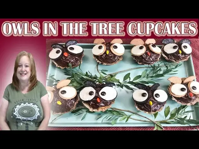 'Video thumbnail for OWLS IN A TREE CUPCAKES | FALL ARTSY CUPCAKE COLLABORATION | BAKE WITH ME'