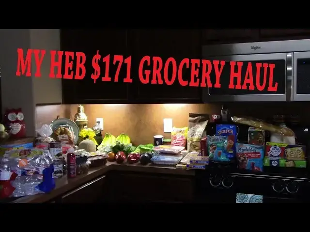 'Video thumbnail for HEB GROCERY HAUL $171/WEEK'