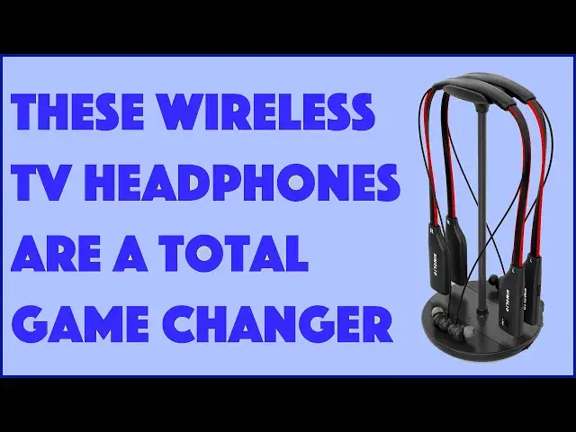 'Video thumbnail for Simolio Dual Wireless TV Headphones with 3-in-1 Base -- REVIEW'