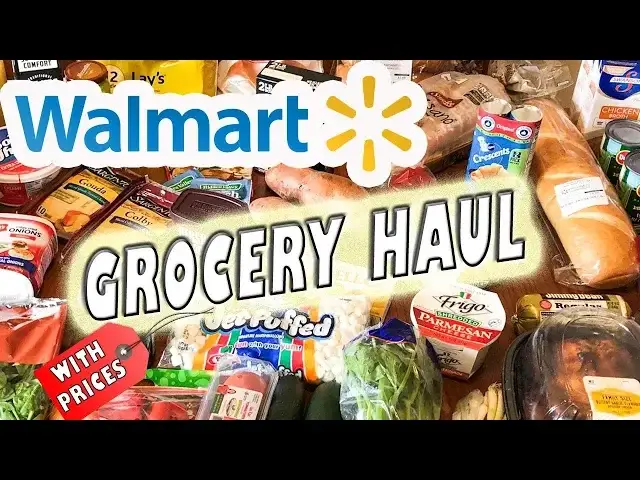 'Video thumbnail for WALMART GROCERY HAUL WITH PRICES |  DINNER IDEAS FAMILY OF 4'