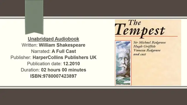 'Video thumbnail for Audiobook Sample ISBN9780007423897 Drama'
