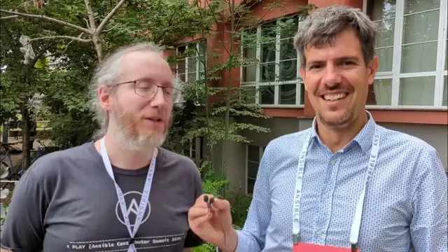 'Video thumbnail for Meeting Greg Sutcliffe of Red Hat at Ansible Community Day Berlin 2023'