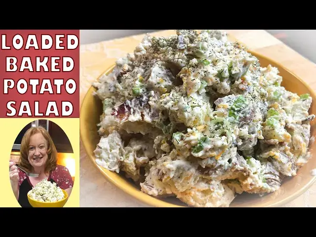 'Video thumbnail for Fully Loaded BAKED POTATO SALAD Recipe | Perfect Side for any BBQ, Picnic or Get Together'