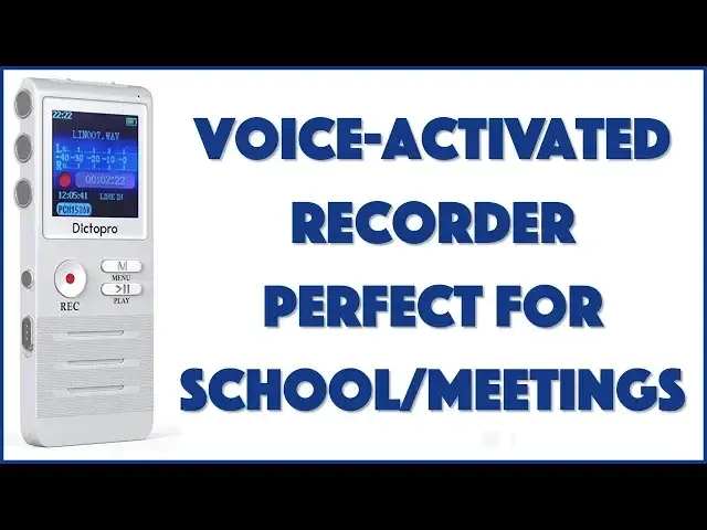 'Video thumbnail for The Dictopro X100 Voice Activated MicroRecorder - REVIEWED'