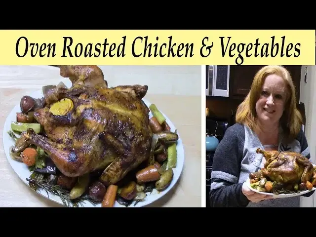 'Video thumbnail for OVEN ROASTED CHICKEN & VEGETABLES'