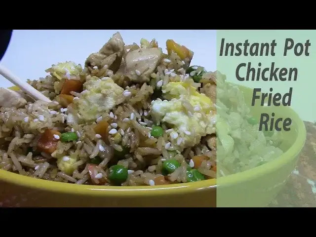 'Video thumbnail for INSTANT POT CHICKEN FRIED RICE'