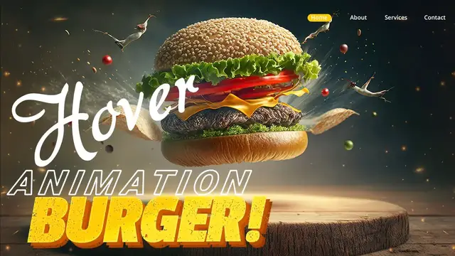 'Video thumbnail for 3D Animated Burger Ingredients Check with Hover Effects | React JS | Speedy Codeez'