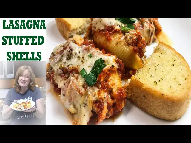 'Video thumbnail for LASAGNA STUFFED JUMBO SHELLS RECIPE | How to make stuffed shells'