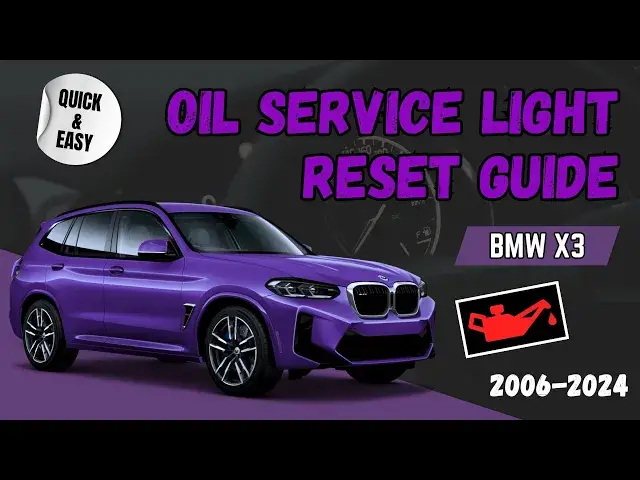 'Video thumbnail for 2006-2024 BMW X3 (E83/F25/G01) Oil Service Light Reset: The Easy and Effective Method'