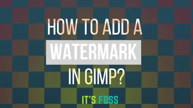 'Video thumbnail for How To Add A Watermark In Gimp'