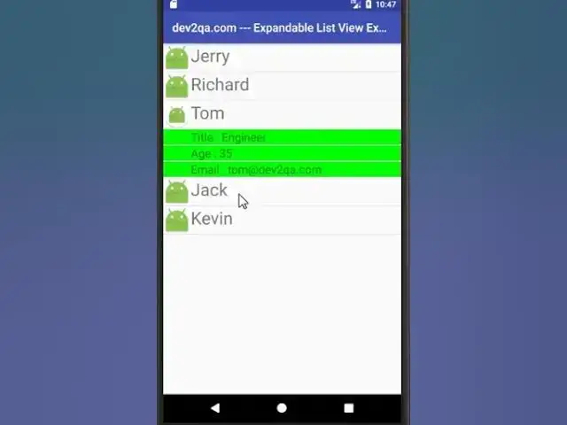 'Video thumbnail for android expandable list view example'